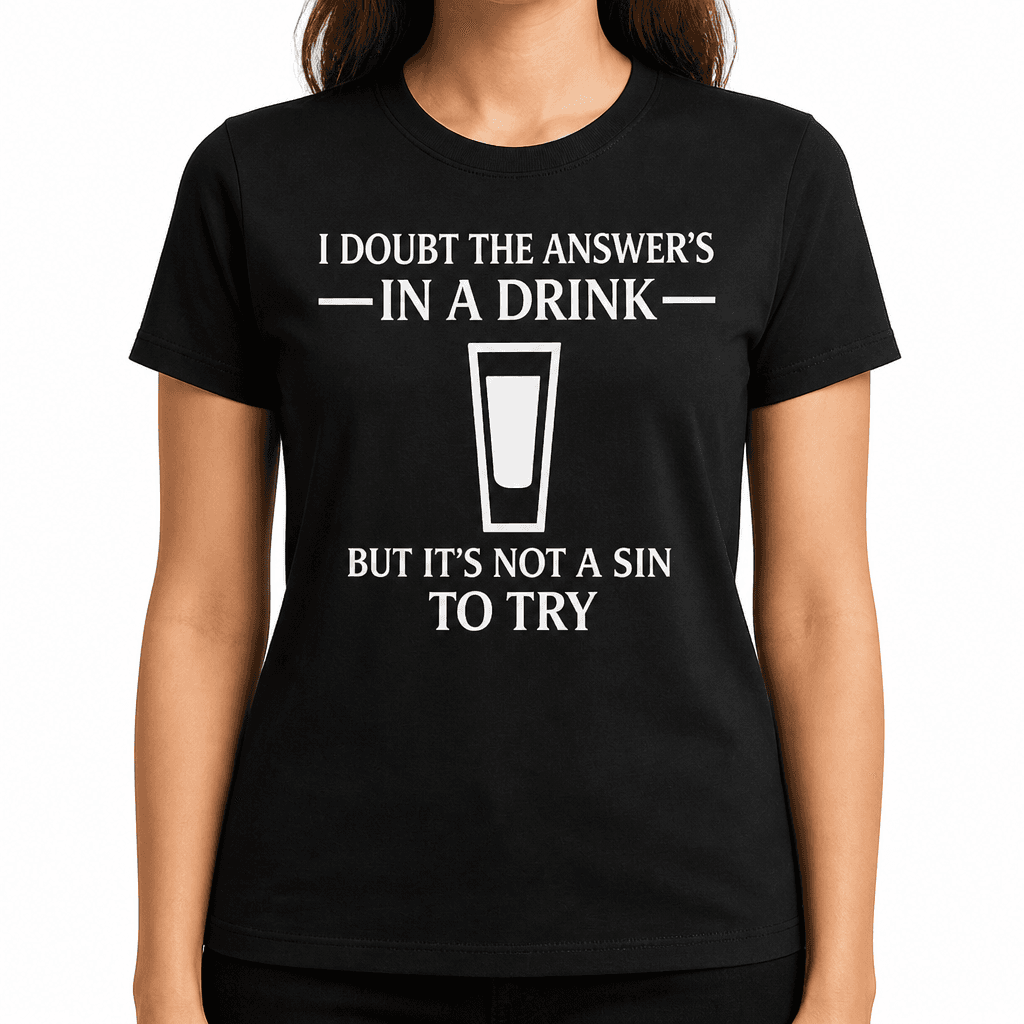 Answer's In Alcohol - T-Shirt