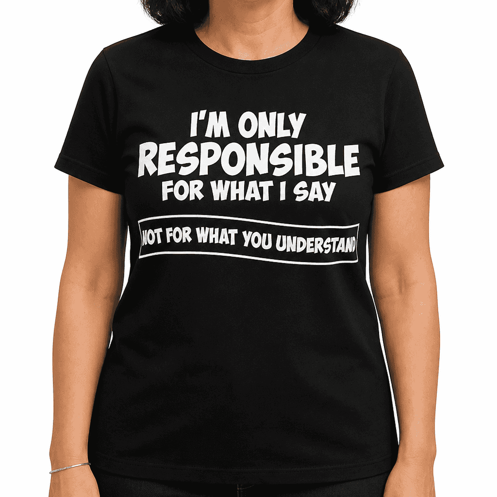 I'M ONLY RESPONSIBLE FOR WHAT I SAY NOT FOR WHAT YOU UNDERSTAND - T-Shirt