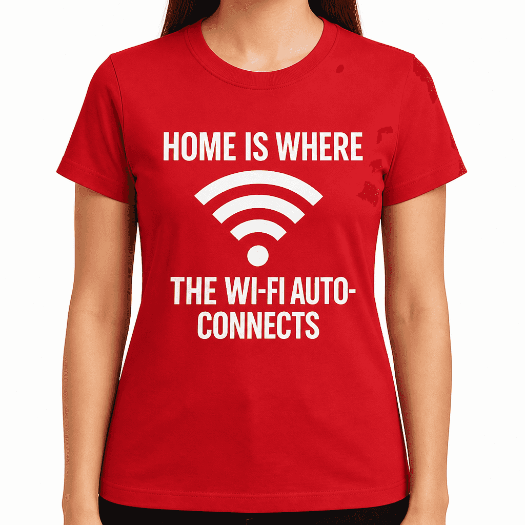 Home Is Where Wi‑Fi - T-Shirt