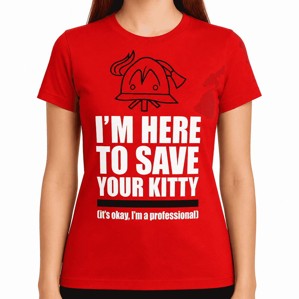 I'M HERE TO SAVE YOUR KITTY - T-Shirt