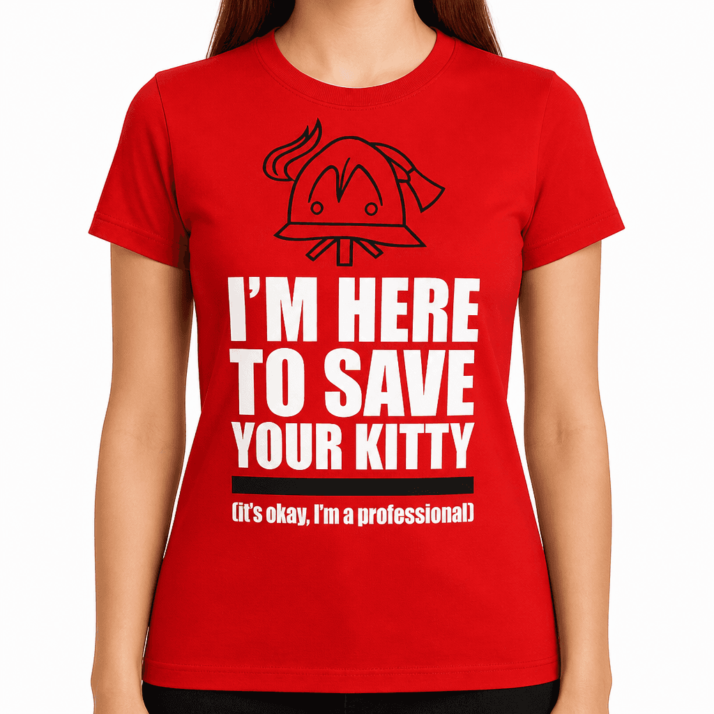 I'M HERE TO SAVE YOUR KITTY - T-Shirt