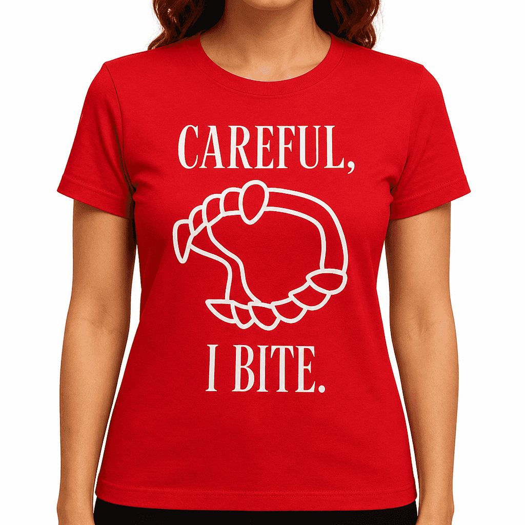 CAREFUL, I BITE. - T-Shirt