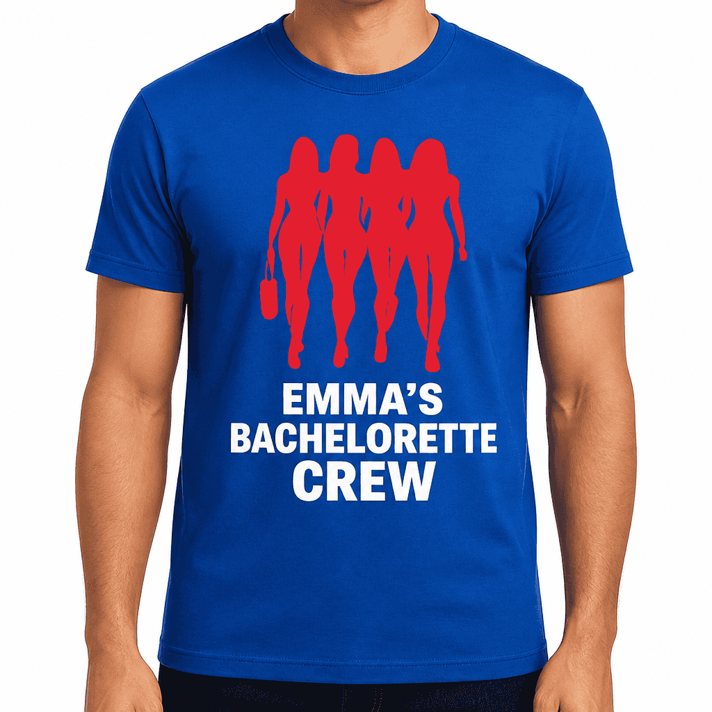 Bachelorette Crew with your name - T-Shirt