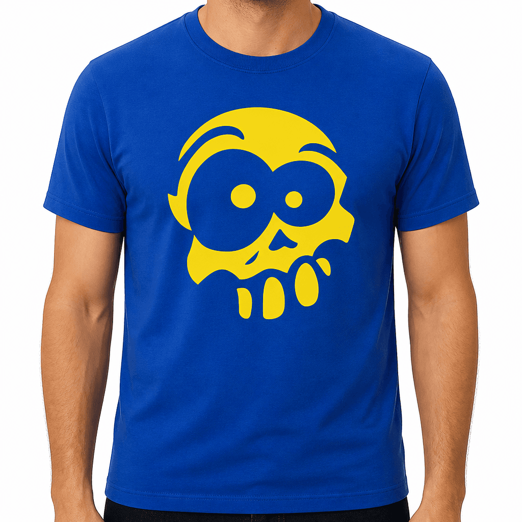 Yellow Skull Big Laughs - T-Shirt
