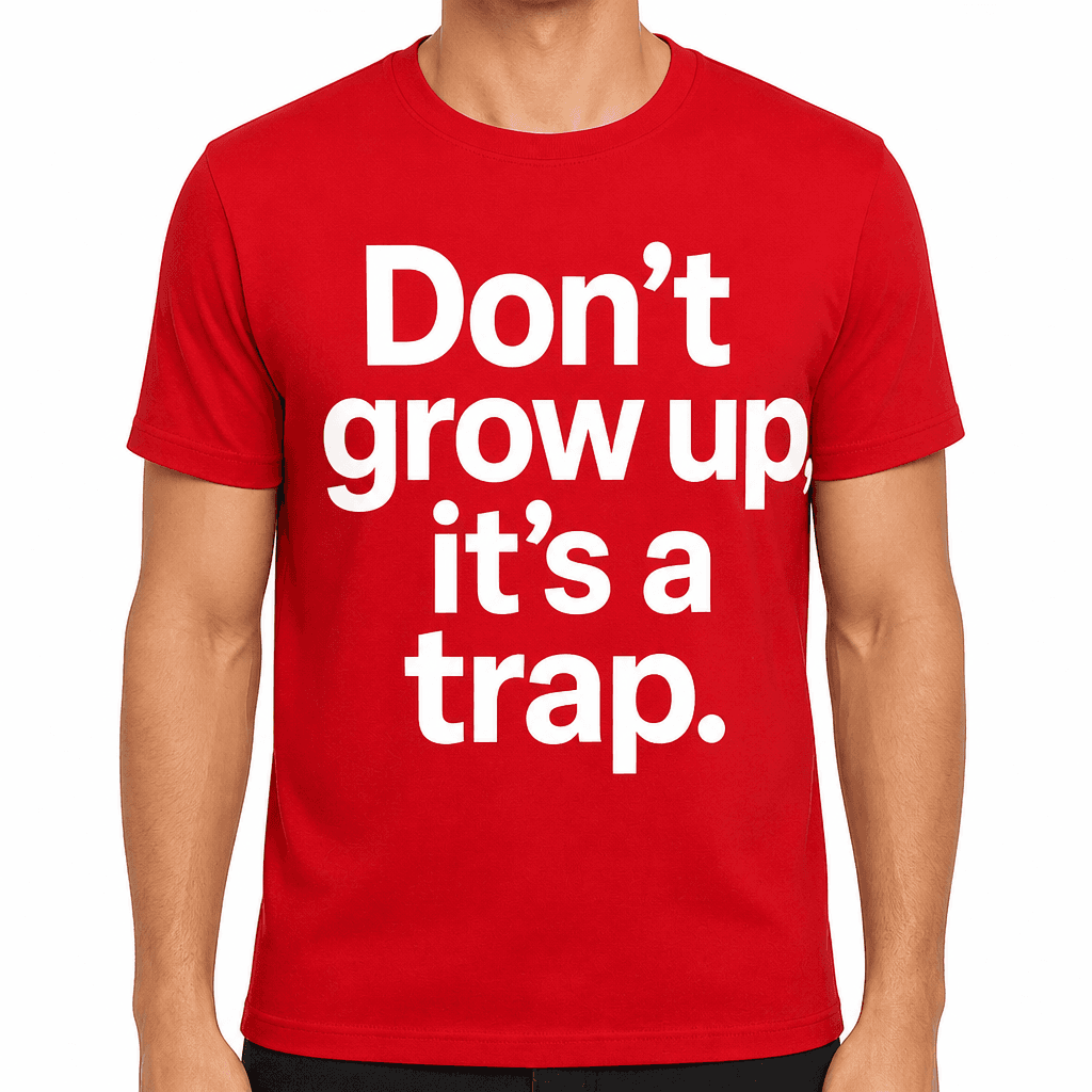 DON'T GROW UP IT'S A TRAP! - T-Shirt