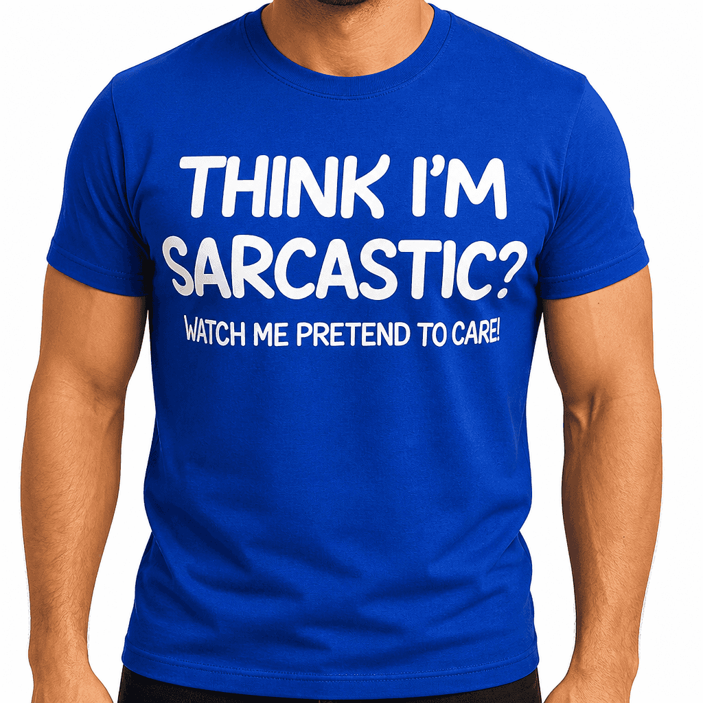 THINK I'M SARCASTIC? WATCH ME PRETEND TO CARE! - T-Shirt