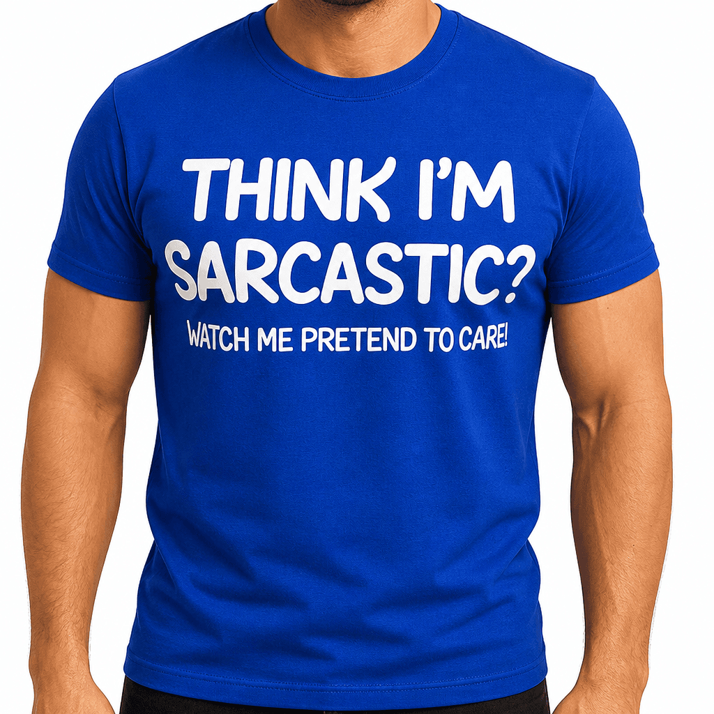 THINK I'M SARCASTIC? WATCH ME PRETEND TO CARE! - T-Shirt