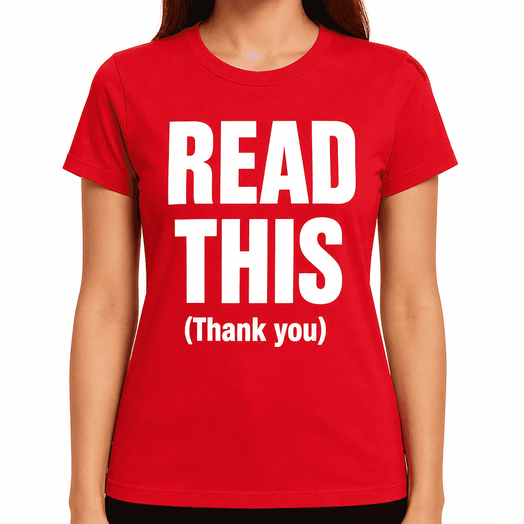 READ THIS (Thank you) - T-Shirt