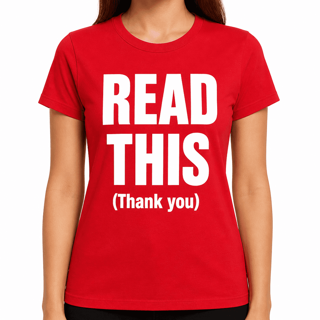 READ THIS (Thank you) - T-Shirt