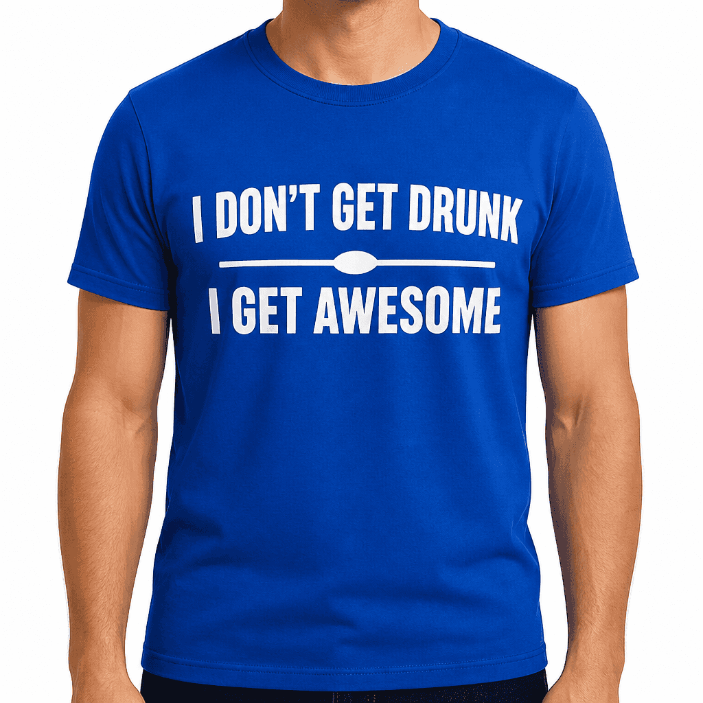 I DON'T GET DRUNK I GET AWESOME - T-Shirt