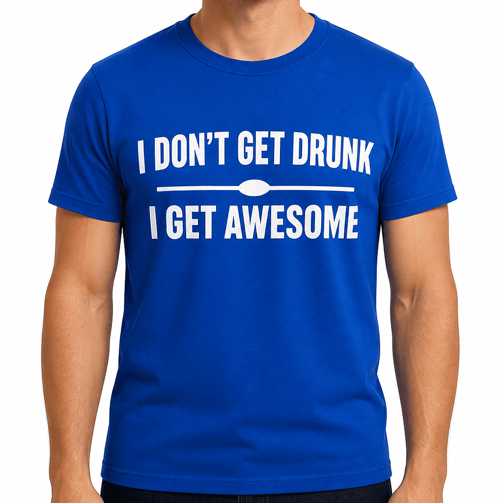 I DON'T GET DRUNK I GET AWESOME - T-Shirt