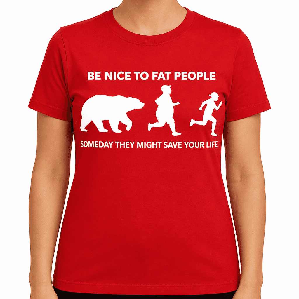 Be Nice Fat People - T-Shirt