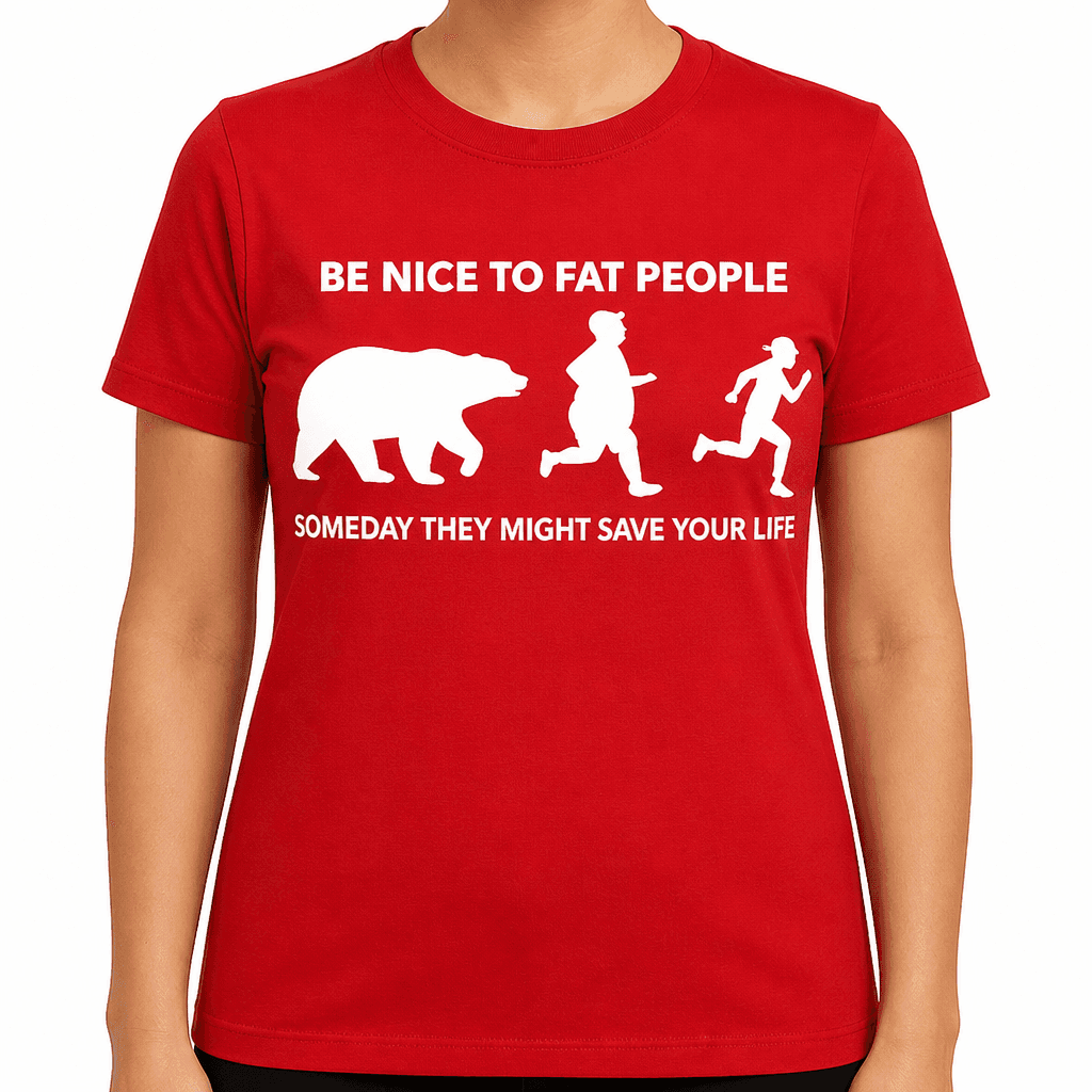 Be Nice Fat People - T-Shirt