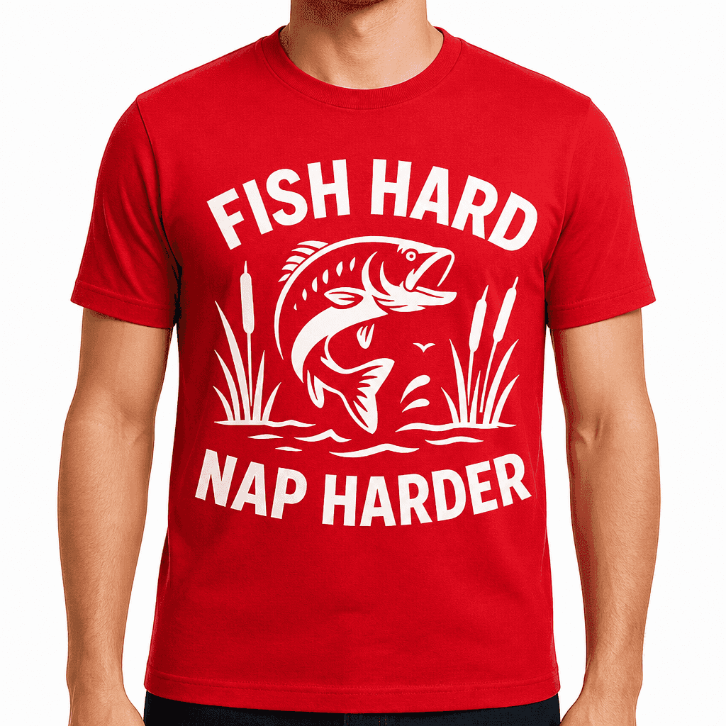 Fish Hard Nap Harder T-Shirt