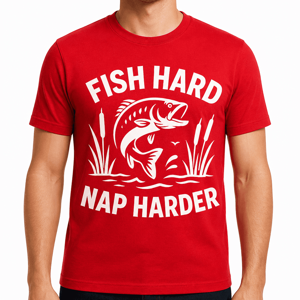 Fish Hard Nap Harder T-Shirt