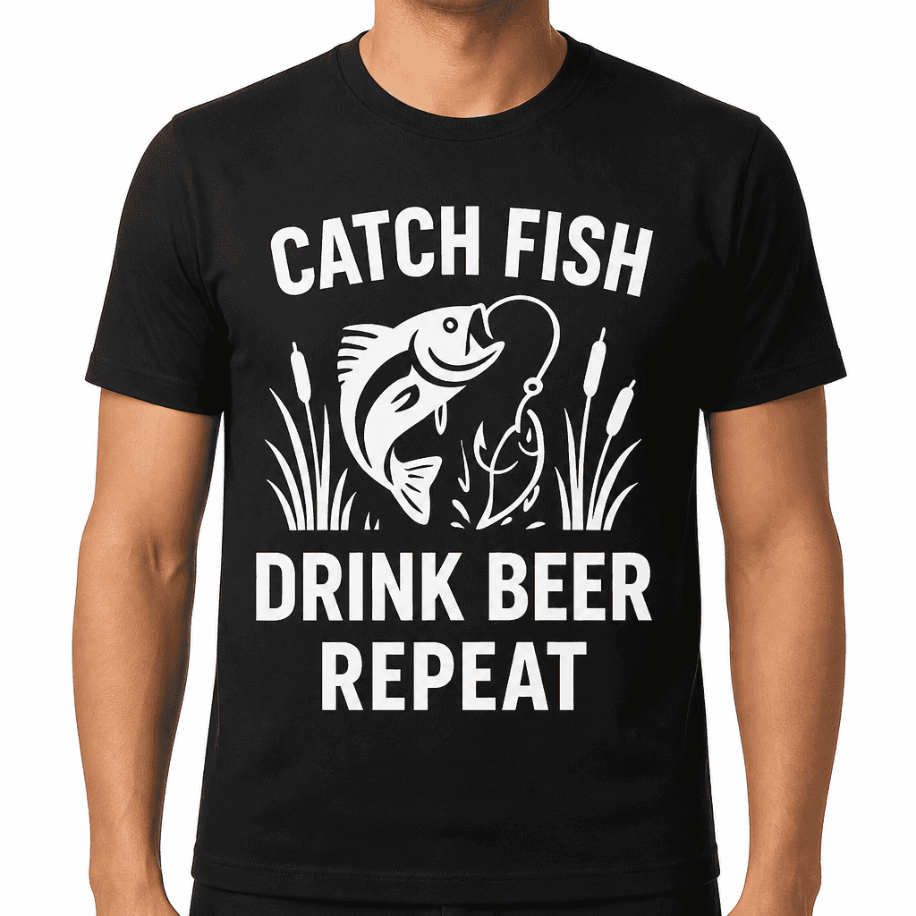 Catch Fish Drink Beer Repeat T-Shirt
