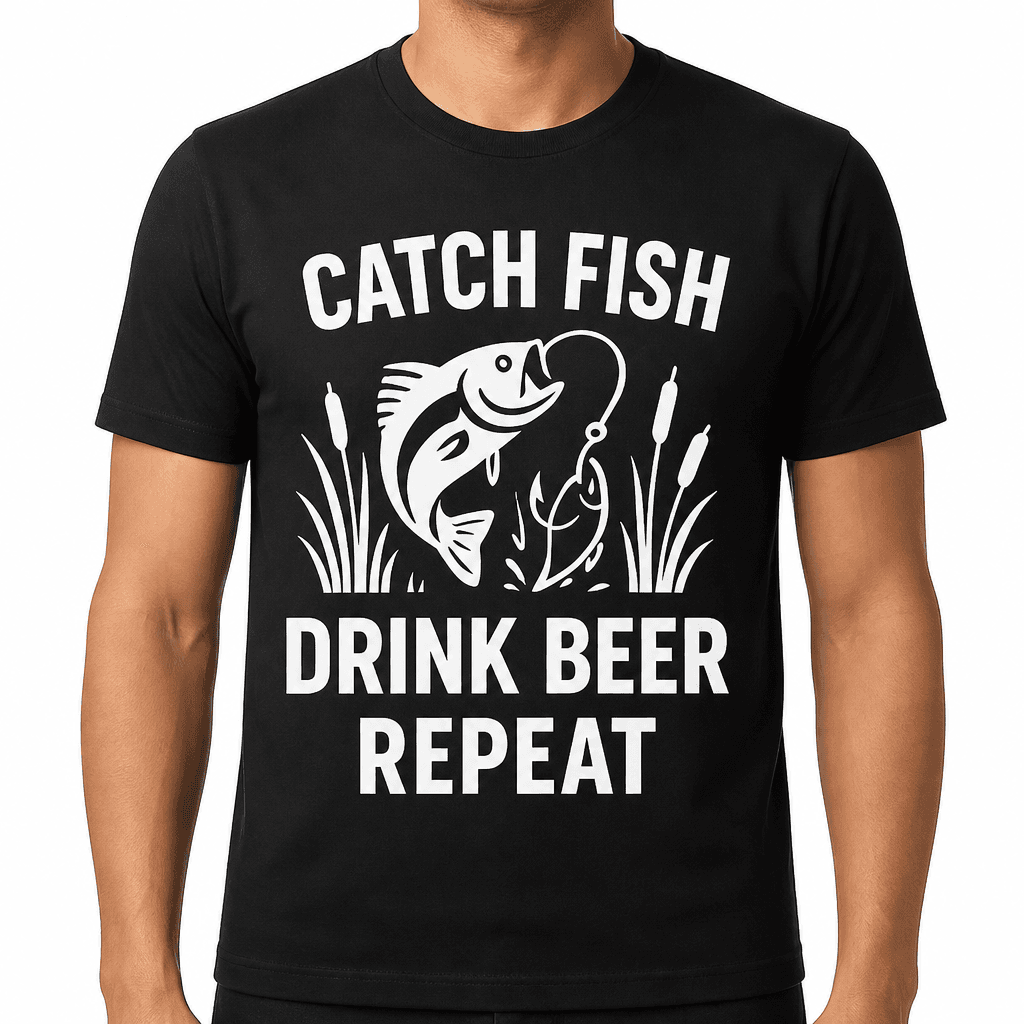 Catch Fish Drink Beer Repeat T-Shirt