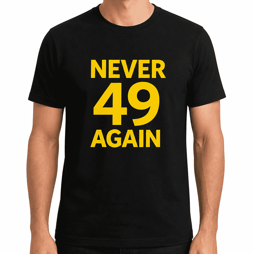 Never 49 Again - T-Shirt