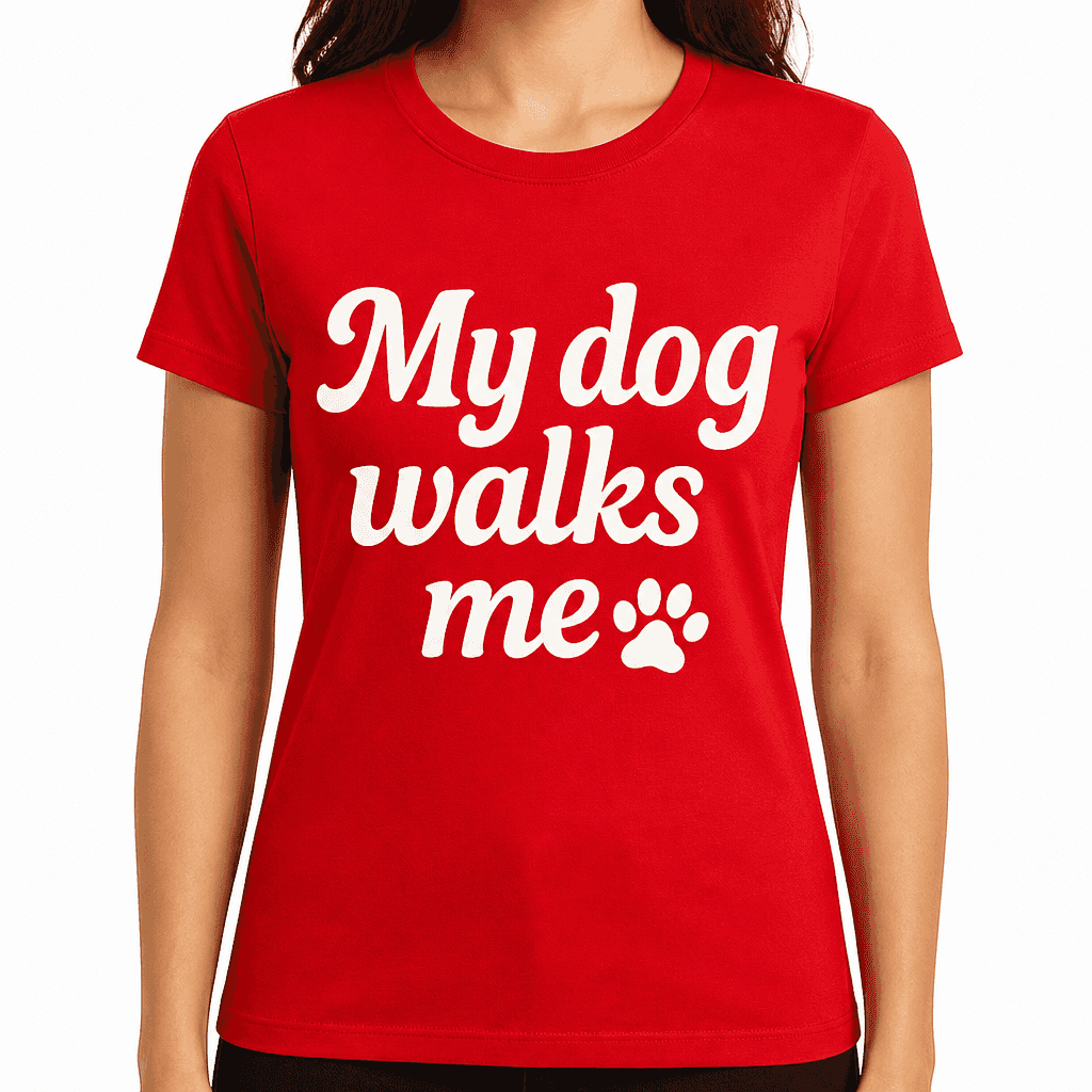 My Dog Walks Me T-Shirt
