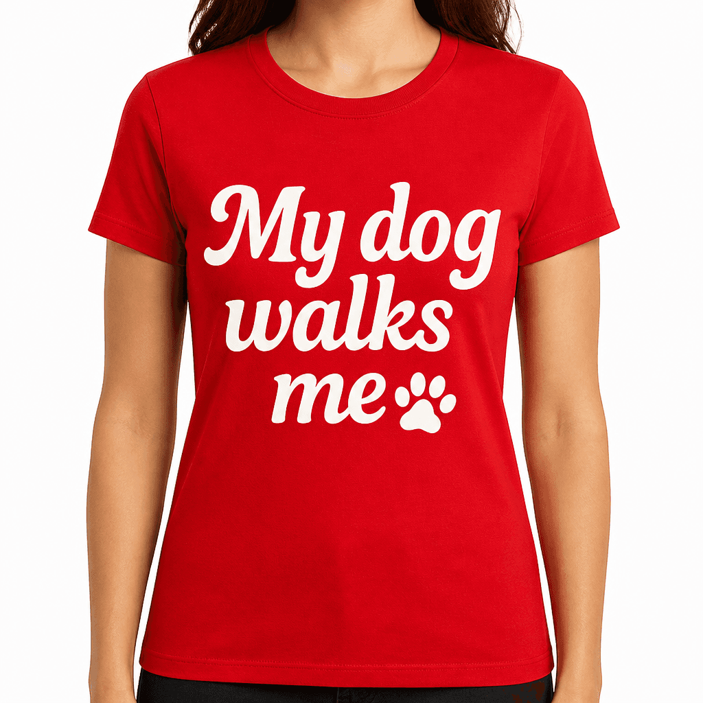 My Dog Walks Me T-Shirt