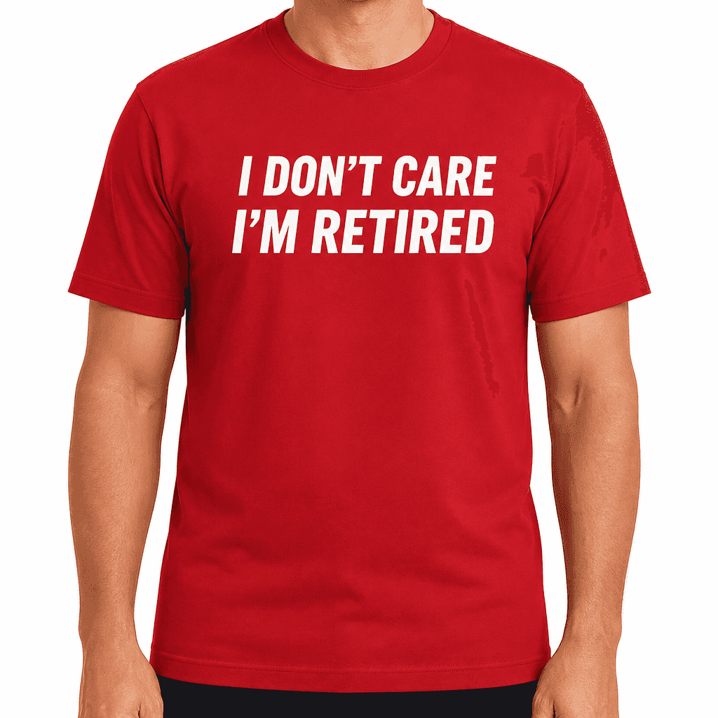 I DON'T CARE I'M RETIRED - T-Shirt