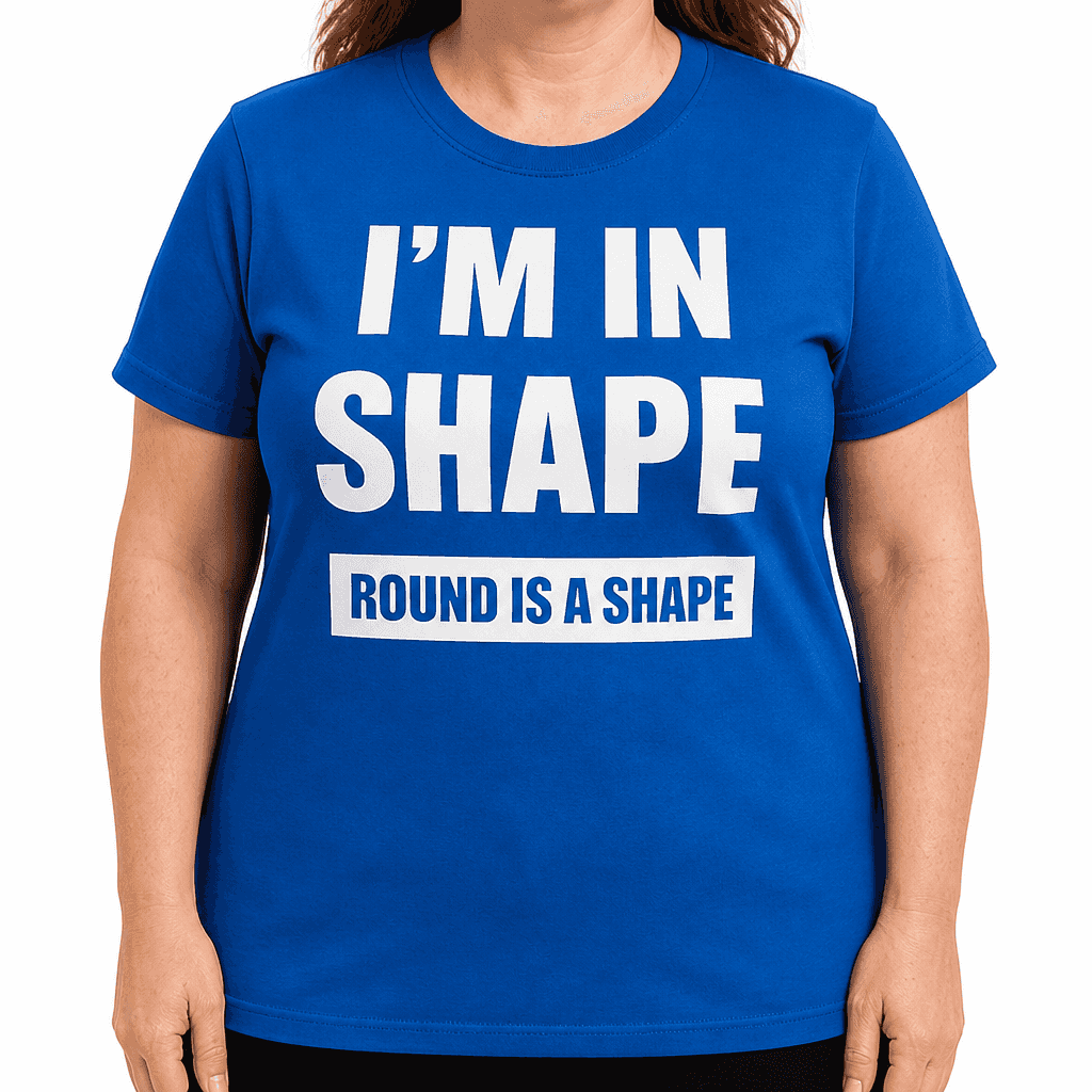 I'M IN SHAPE ROUND IS A SHAPE - T-Shirt