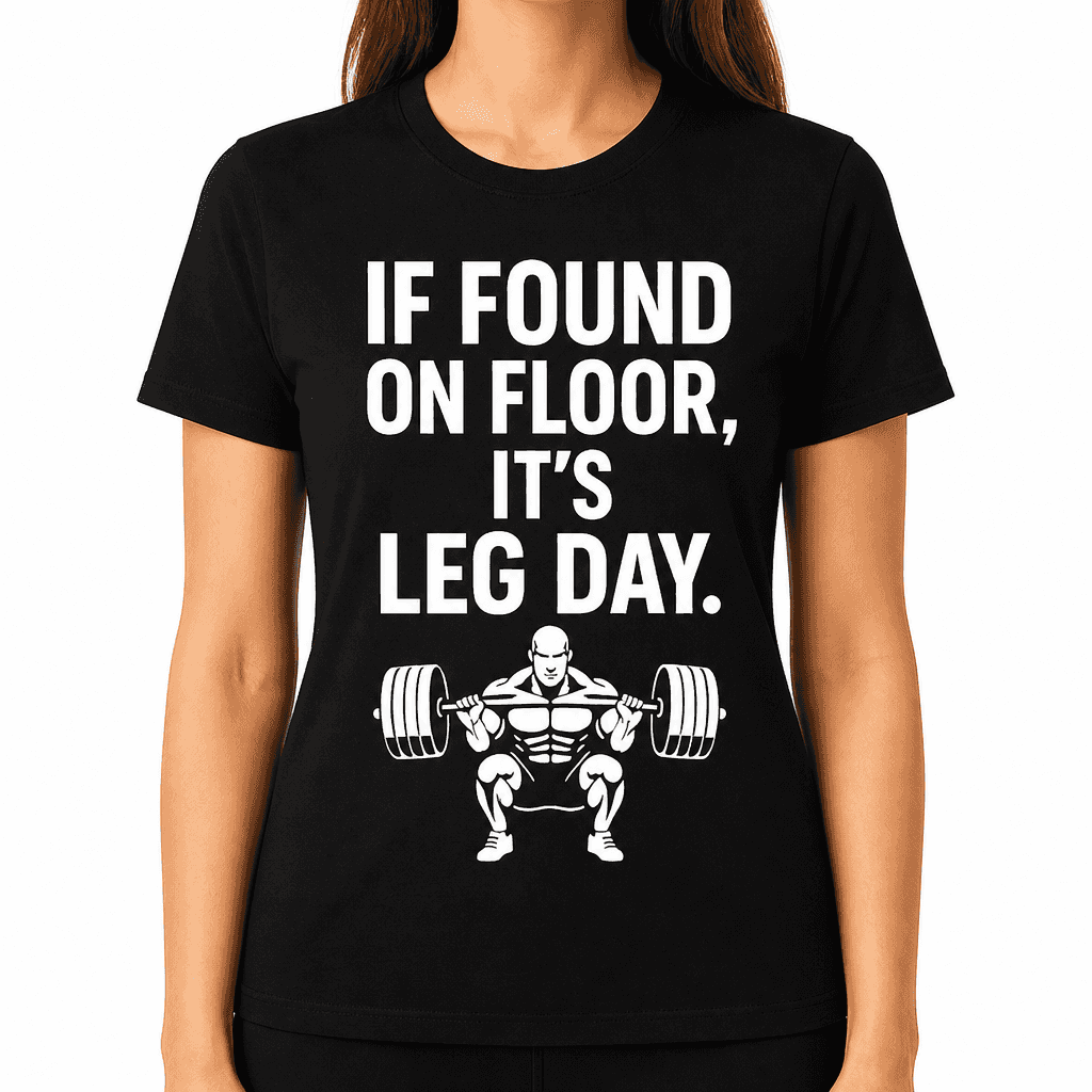 If Found On Floor, It’s Leg Day T-Shirt