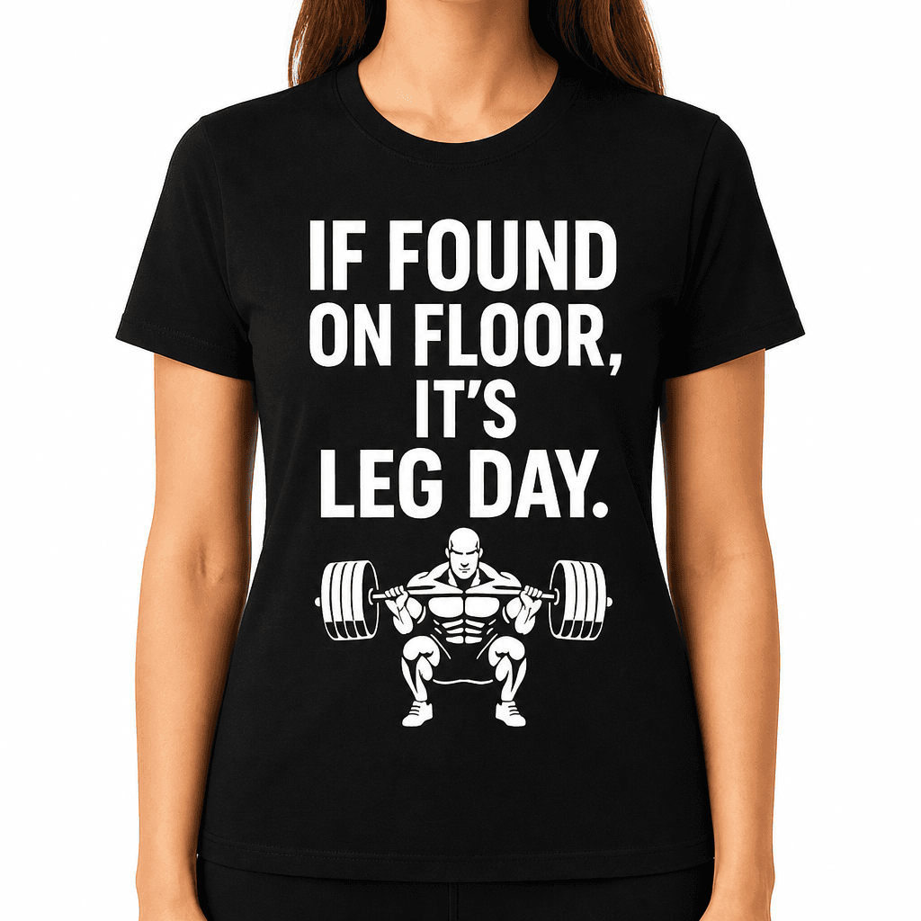 If Found On Floor, It’s Leg Day T-Shirt