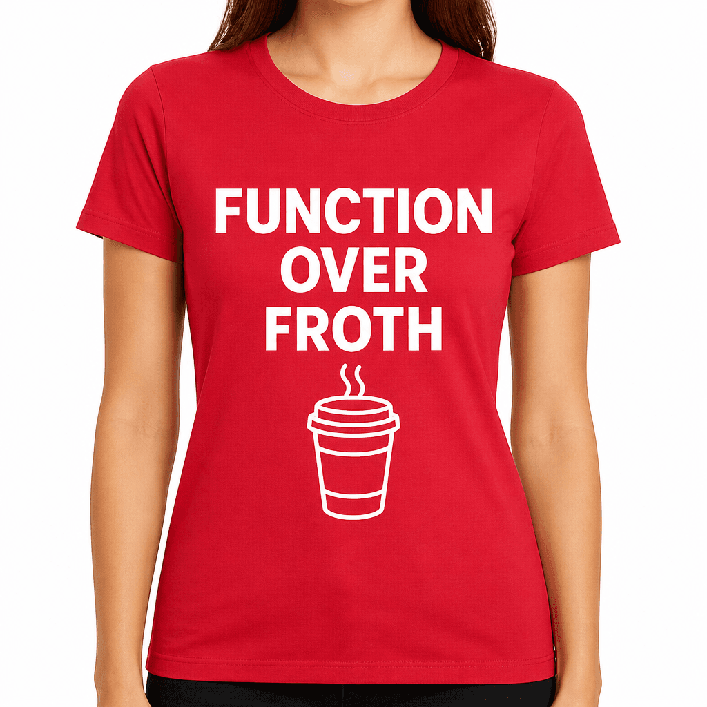 Function Over Froth T-Shirt