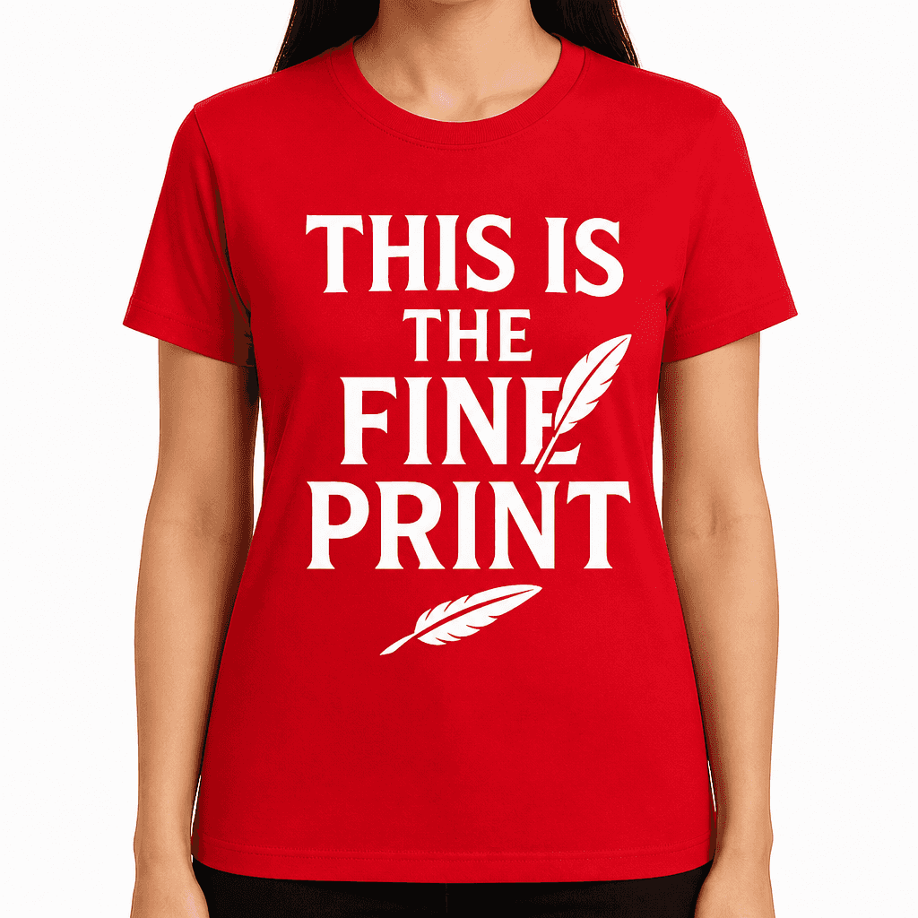 This Is The Fine Print T-Shirt