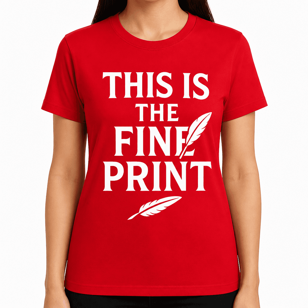 This Is The Fine Print T-Shirt