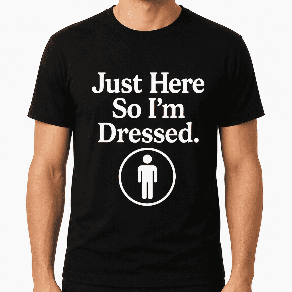 Just Here So I'm Dressed T-Shirt