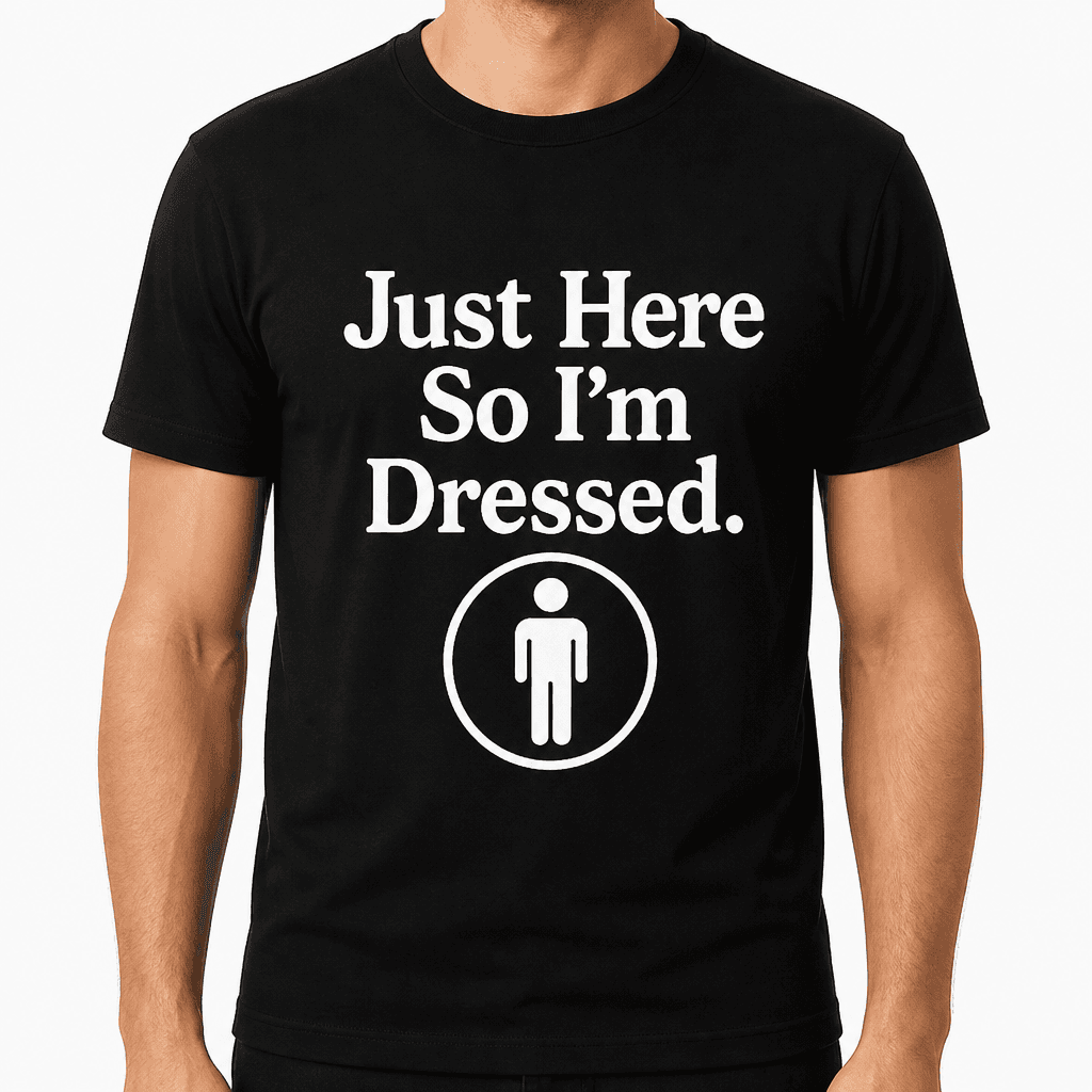 Just Here So I'm Dressed T-Shirt