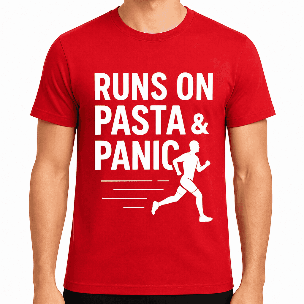Runs on Pasta & Panic T-Shirt