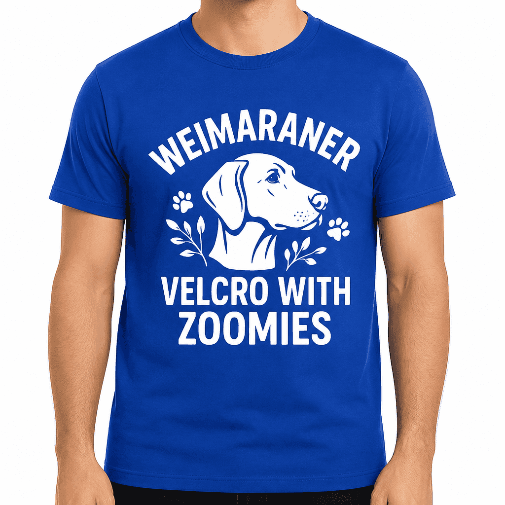 Weimaraner: Velcro with Zoomies T-Shirt