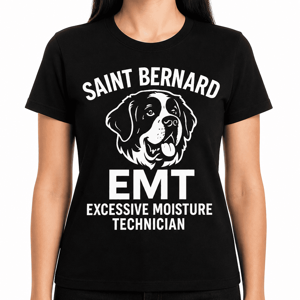 Saint Bernard EMT: Excessive Moisture Technician T-Shirt