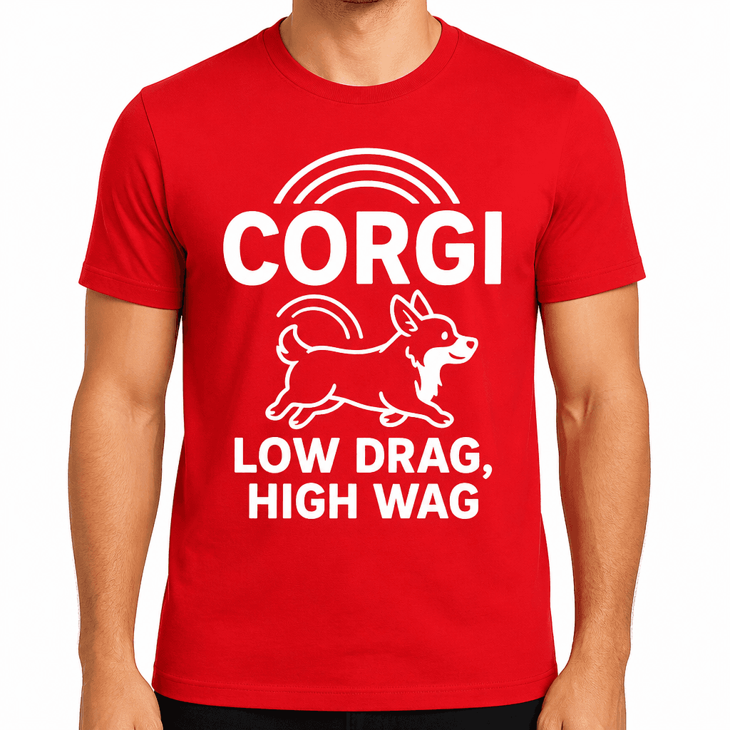 Corgi: Low Drag, High Wag T-Shirt
