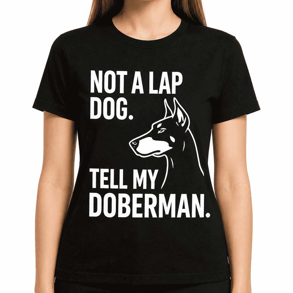 Not a Lap Dog? Tell My Doberman T-Shirt