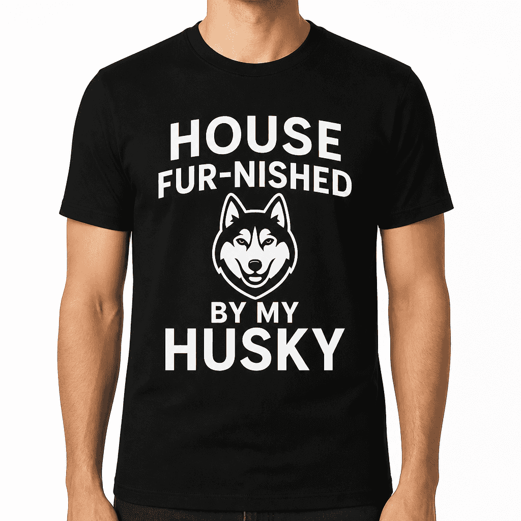 House Fur-nished by My Husky T-Shirt