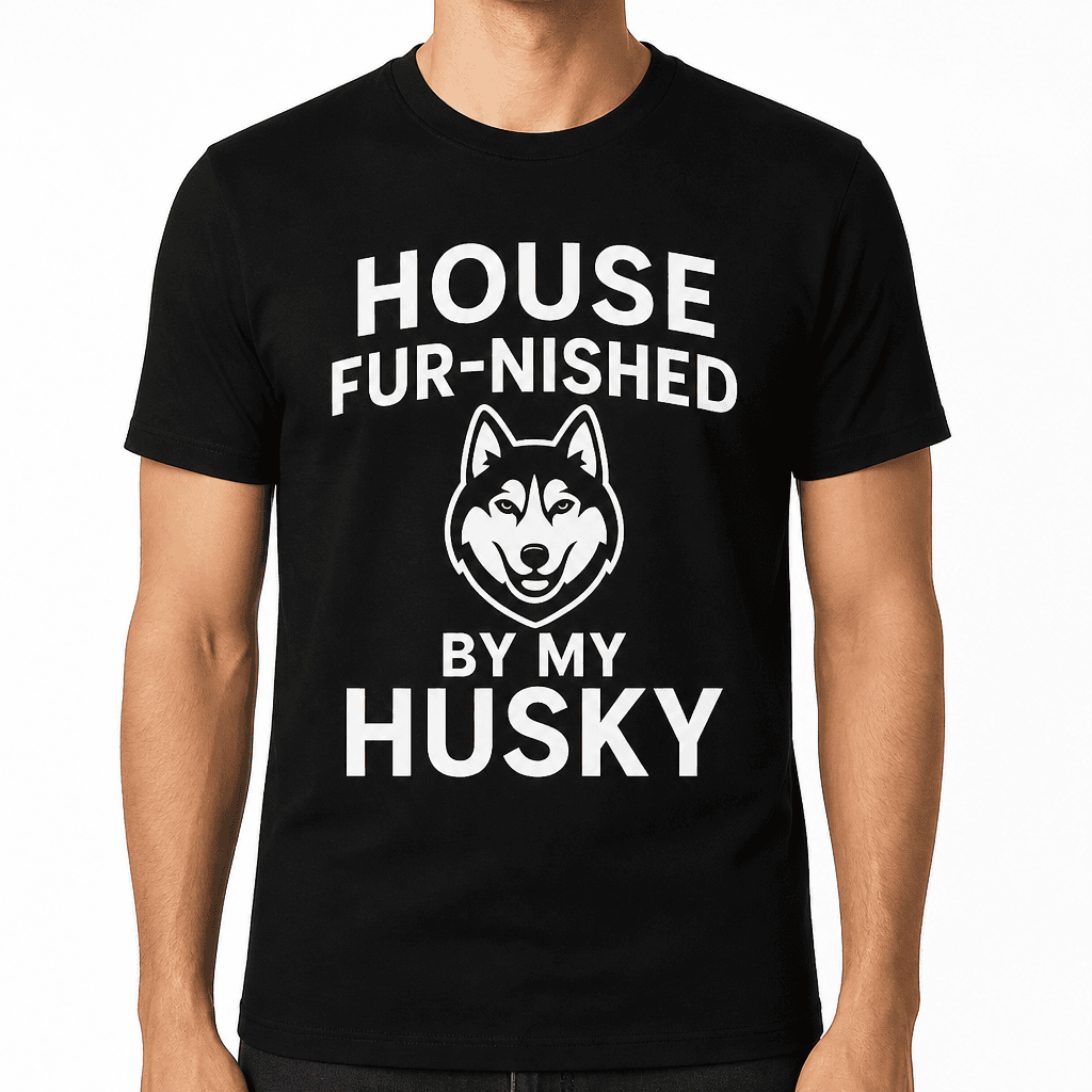House Fur-nished by My Husky T-Shirt