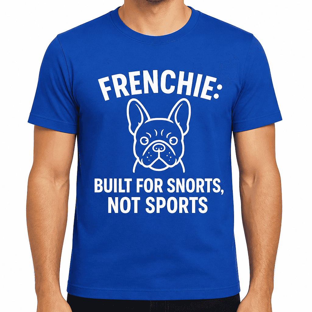 Frenchie: Built for Snorts, Not Sports T-Shirt