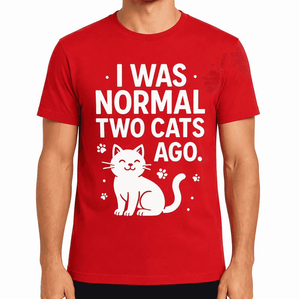 I Was Normal Two Cats Ago T-Shirt