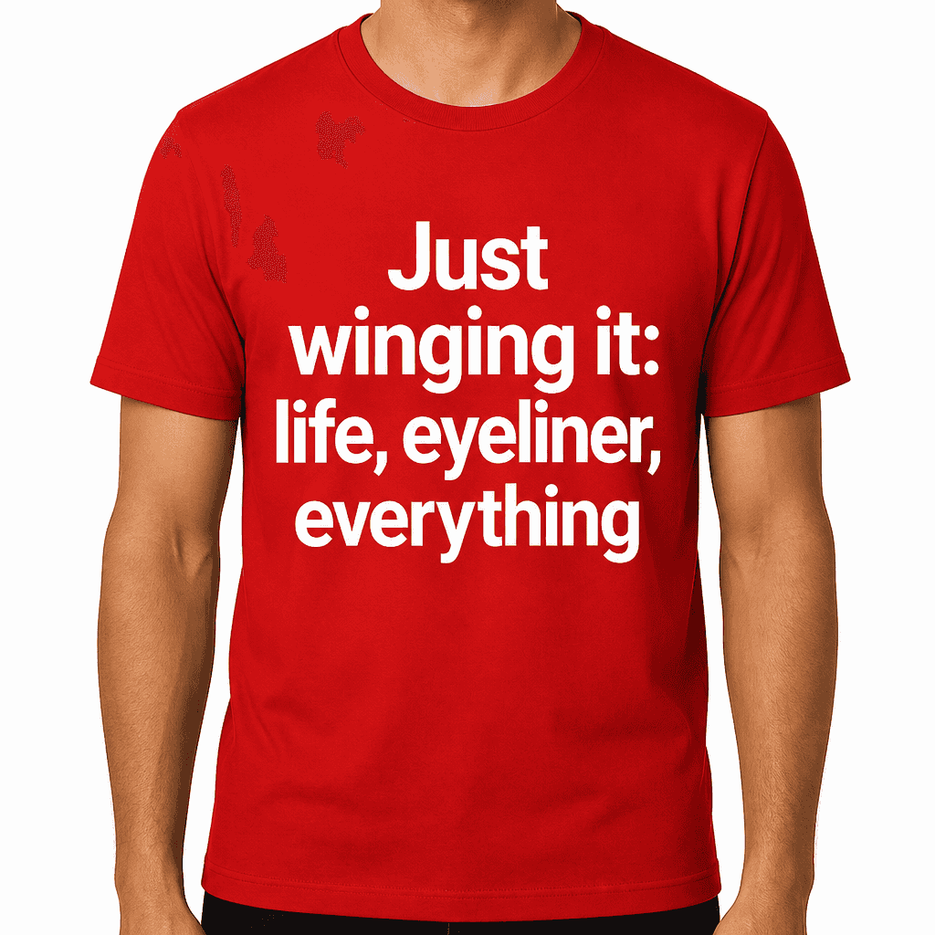 Just Winging It: Life, Eyeliner, Everything T-Shirt