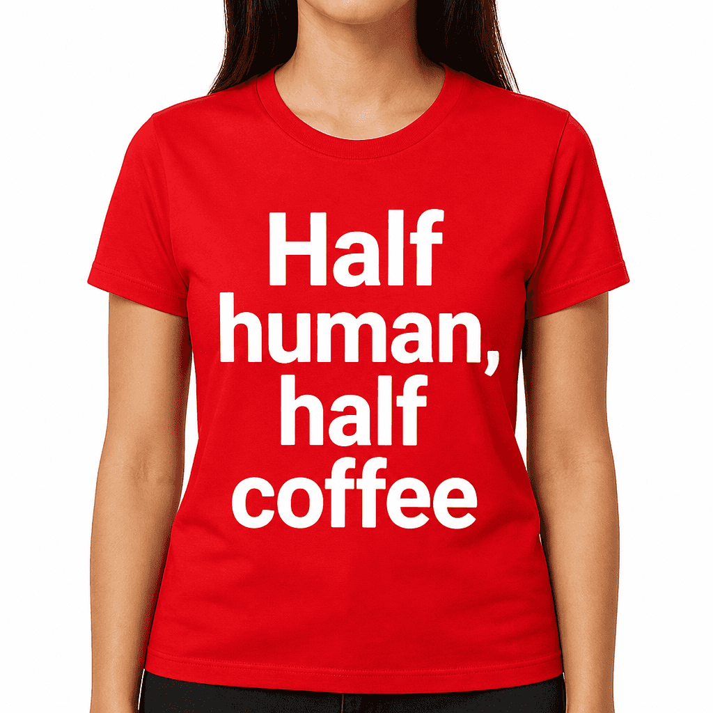 Half Human, Half Coffee T-Shirt