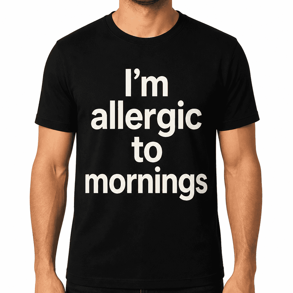 I'm Allergic to Mornings T-Shirt