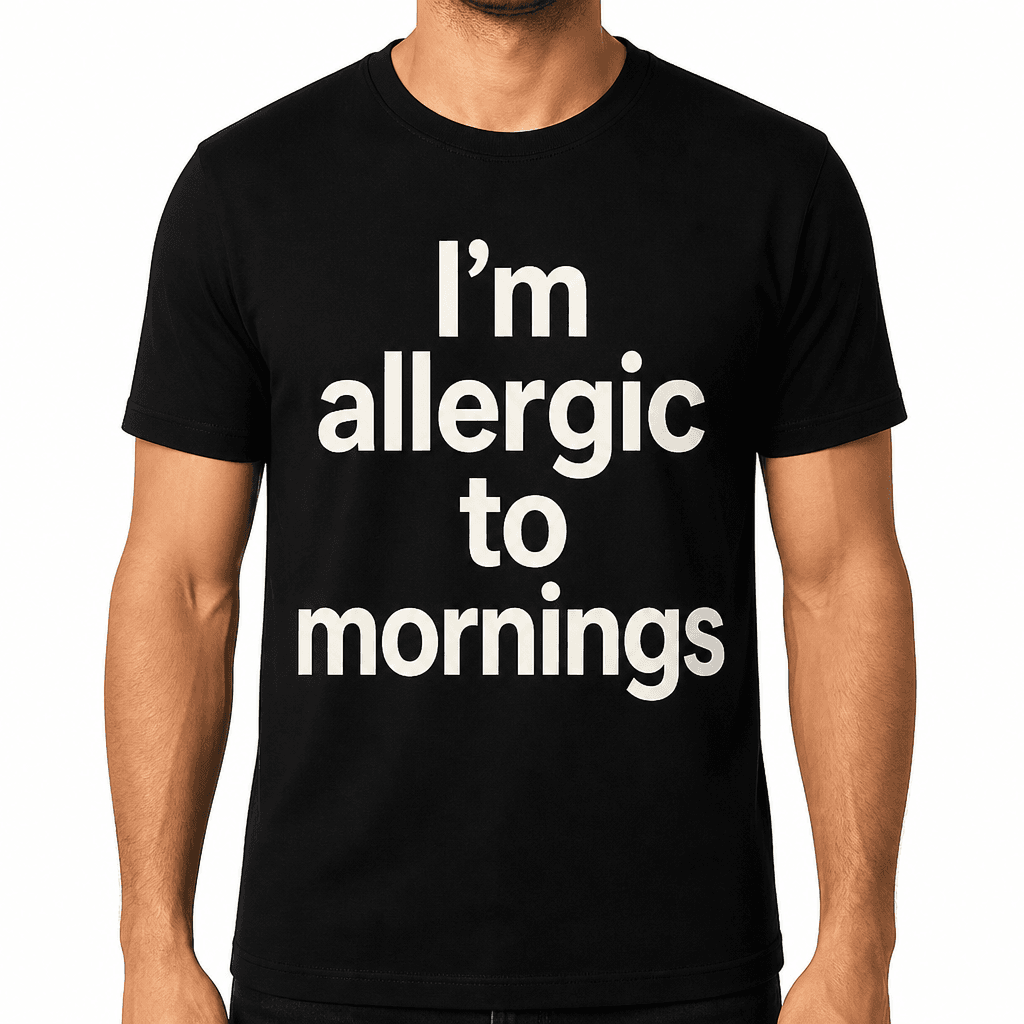 I'm Allergic to Mornings T-Shirt