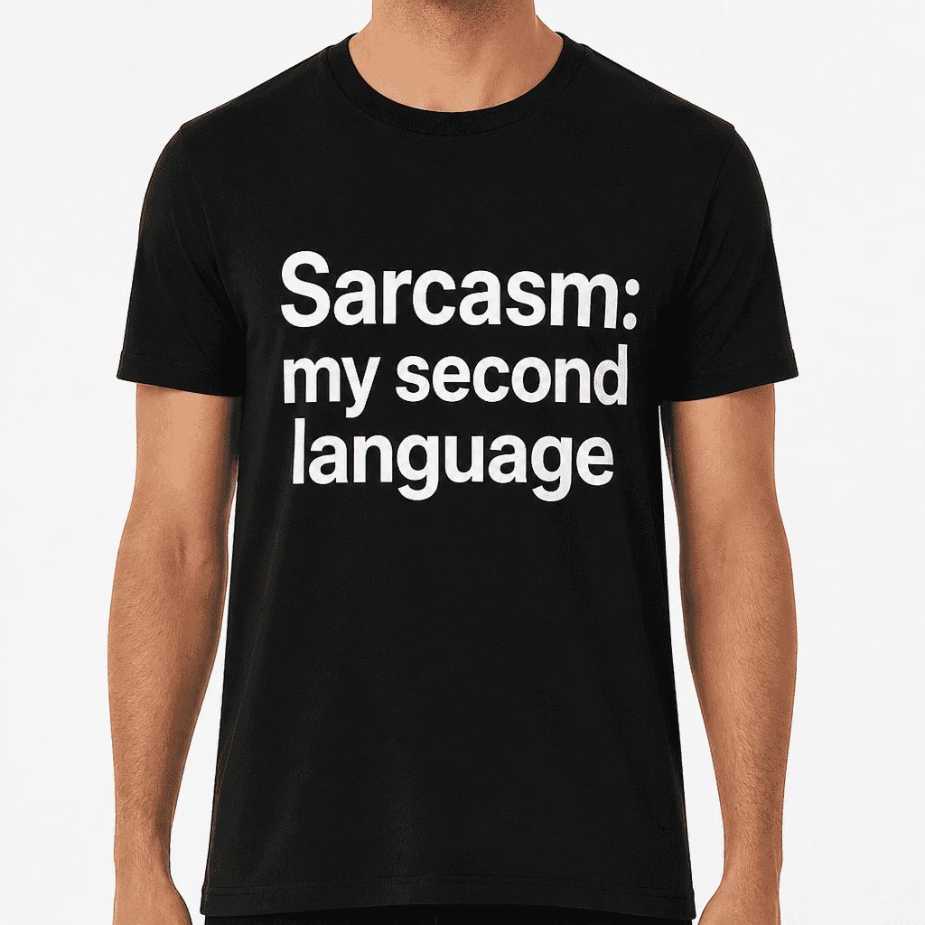 Sarcasm: My Second Language T-Shirt
