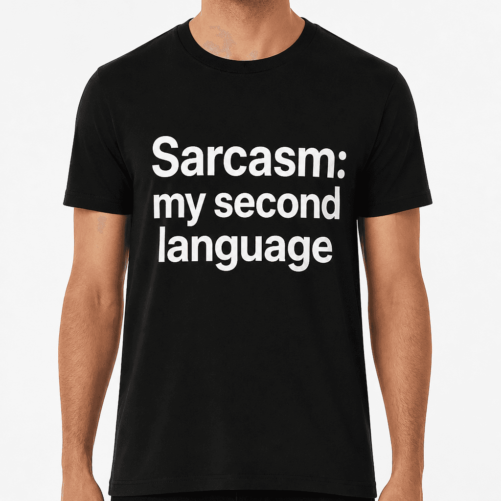 Sarcasm: My Second Language T-Shirt