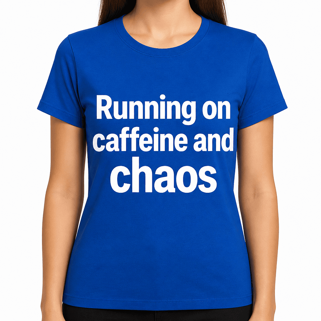 Running on Caffeine and Chaos T-Shirt