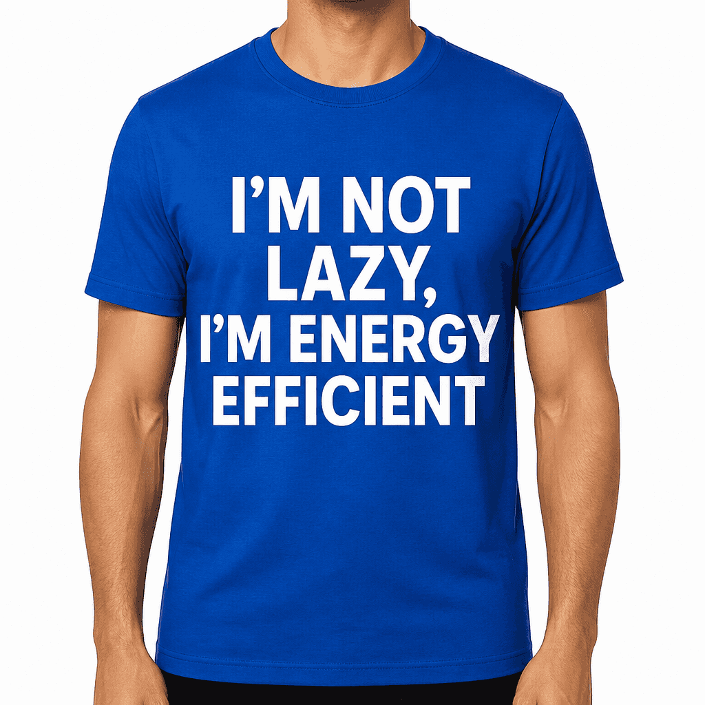 I'm Not Lazy, I'm Energy Efficient T-Shirt